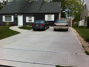 concrete driveway levittown